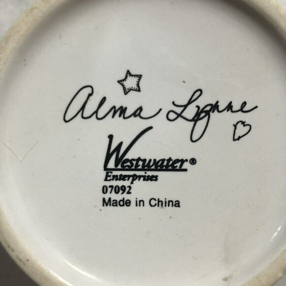 Westwater Alma Lynne Mug Snowman Snow Winter Holiday Christmas Ceramic Artist - Picture 5 of 8